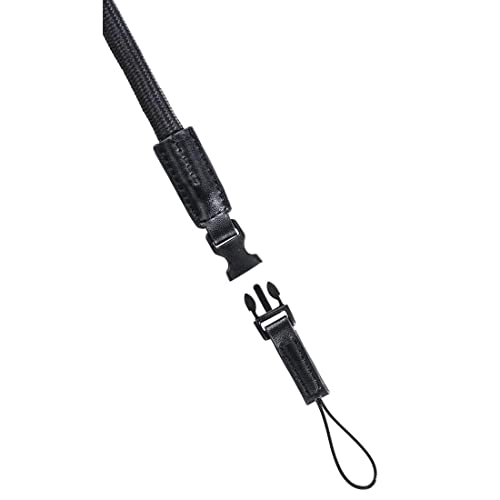 Hama Kameragurt mit Schnellverschluss (Tragegurt geflochten, Nackengurt 120 cm L&auml;nge, Nylon, Universal Schultergurt f&uuml;r Spiegelreflex, DSLR, Kompaktkamera und Systemkamera, Retro) schwarz