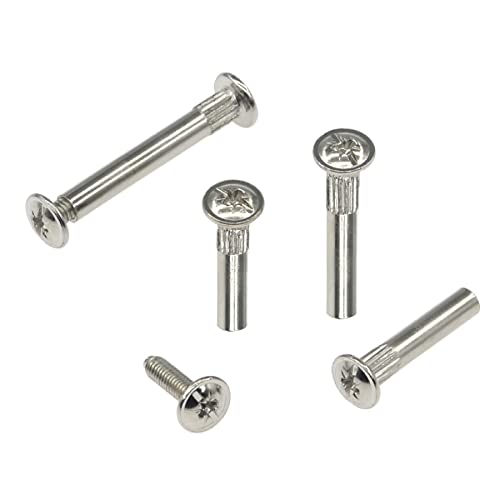 36 Sets M5 Furniture Pair-Locking Connection Nuts & Bolts Kit, Silver - Image 4