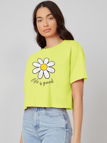 Image of KOTTY Women's Letter Print Oversized Fit T-Shirt