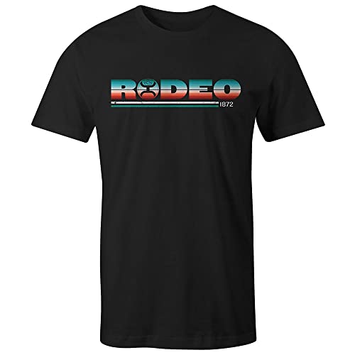Black Youth Serape T-shirt with Rodeo Design by Hooey