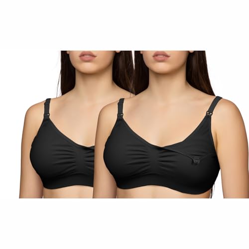 Image of NewMom Women's Lycra Non Padded Non-Wired Maternity Bra