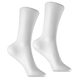 Dytabepl 2 Stück Lebensechte Manikin-Füße, Schaufensterpuppen-FußSocken Display, Mannequin-Fußmodell Fußpuppe für Malerei, Kurzer Strumpf, Knöchel-Armband, Schmuck-Display-Ständer