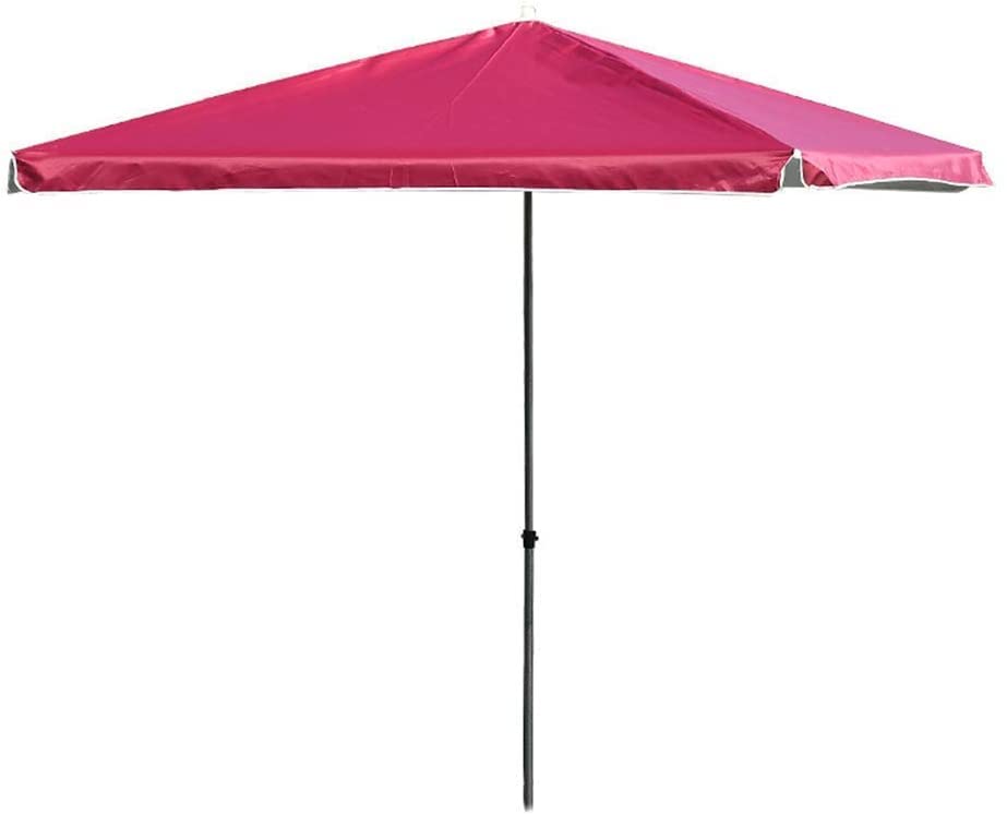 Parasol rectangular para balcón exterior y patio trasero con altura regulable
