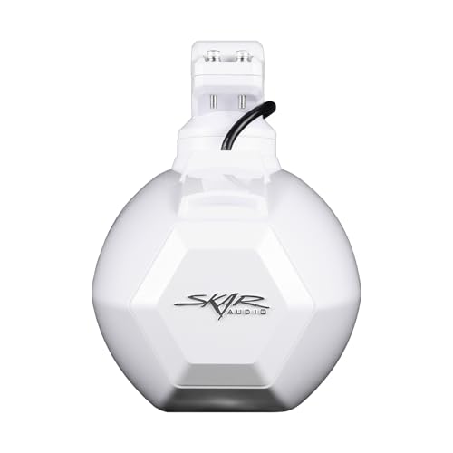 Image of Skar Audio SK65M-TWR 6.5 inch 2-Way Marine Full Range 320 Watt Coaxial Tower Speakers, Pair (White)