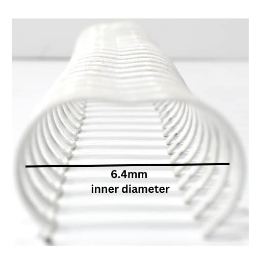 Classik Double Loop Binding Wire (Box of 100 Pieces) (White_Wiro-6.4mm) 1