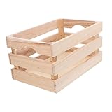 Caisses en bois pour la décoration : intérieur spacieux : offre suffisamment d'espace pour organiser une large gamme d'articles, rationalisant la gestion de la maison, panier en bois