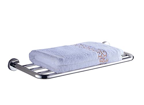Porte-serviettes mural brossé en acier inoxydable 400 mm barre de douche salle de bain