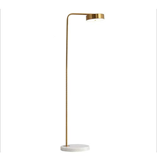 Lámpara de pie minimalista ajustable y luz de noche con base de mármol elegante