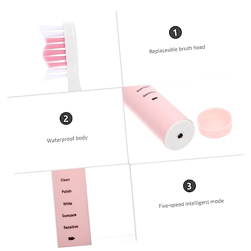 SHERCHPRY 1Satz Elektrische Zahnbürste für Wasserdichte USB Aufladbare Zahnbürste mit Borsten Reinigungsmodi Fördert die Zahnpflegegewohnheit für Gesunde Zähne – Bild 7