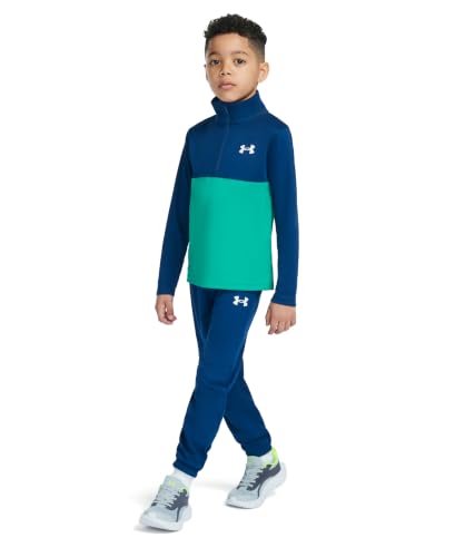 Image of Under Armour Boys' Quarter Zip Pullover Top and Pants Set, Lightweight & Relaxed Fit