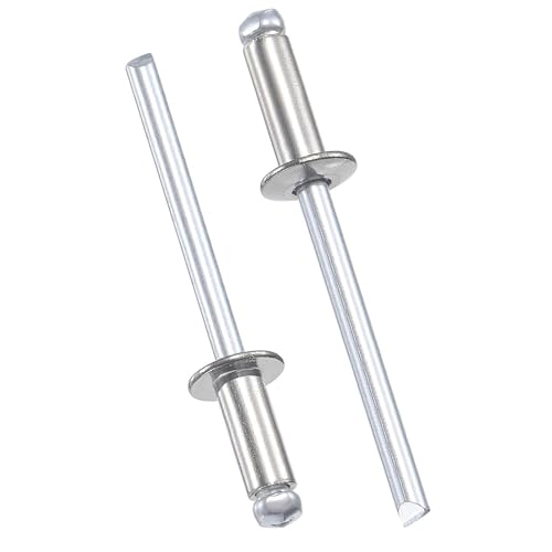 Image of TOP-VIGOR 304 Stainless Steel Blind Rivets 4mm x 10mm, Pop Rivets for Metal, Steel Rivets with Pull Mandrel, Blind Rivets Set for Use with Rivet Gun, 50 Pack