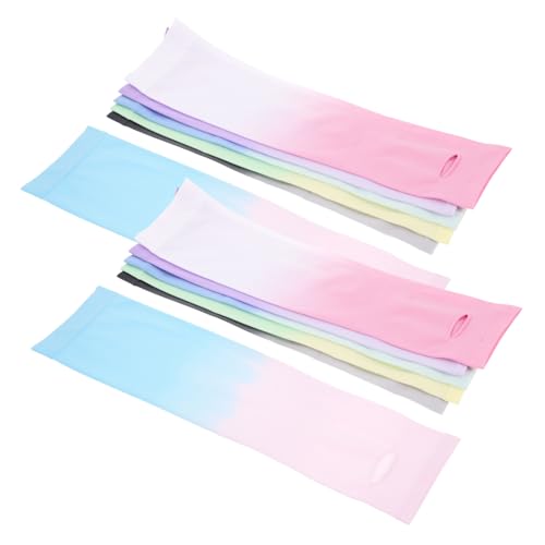 Artibetter 6 paia Manicotti Braccio Raffreddanti Anti-uv Protezione Solare Traspiranti Maniche Leggere Unisex per Attività all Aperto Sport Ciclismo e Golf