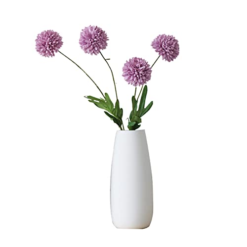 TENMEDARY Vase blanc pour herbe de la pampa, vase à fleurs blanc en céramique pour fleurs séchées et fleurs coupées Cover