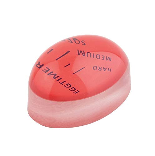 1pcs Egg Perfect Color Changing Timer Yummy Soft Hard Boiled Eggs Cooking Kitchen Eco-Friendly Resin Egg Timer Red timer tools