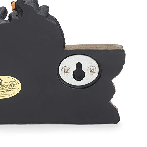 Black Bear Family 3.5 X 7.5 Hand-Cast Resin Figurine Key Holder #TOP4