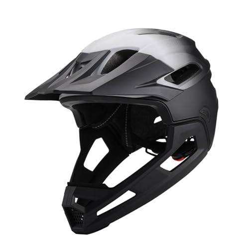 Image of BNF Full Face Bike Ventilation Comfortable Downhill PC EPS Bicycle Black White
