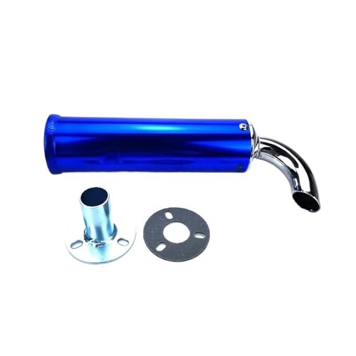 Silencieux d'échappement moto 2 temps en métal 60x200 mm pour réduction sonore