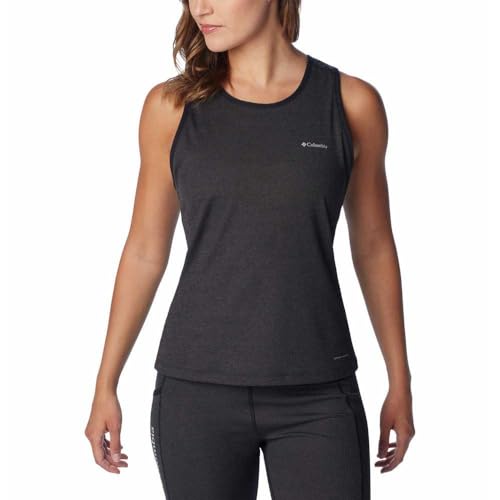 Columbia Women's Hike II Performance Tank, Black Heather, Small