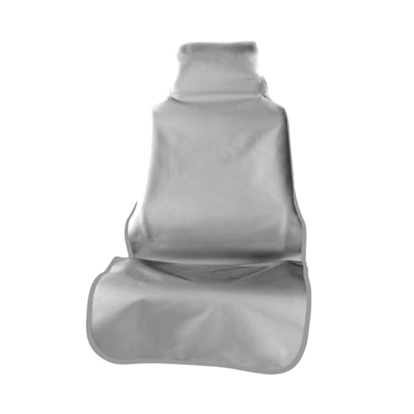 ZIMISI Waterproof Car Seat Cover, Dustproof Sweatproof Car Seat Protector, Washable Bucket Front Seat Covers, Universal Automotive Interior Accessories for Cars, SUVs, Trucks (Grey)