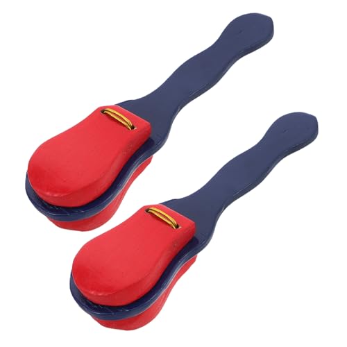 ULDIGI オルフ楽器のカスタネット 木製 リズム楽器 幼児用 子供用 就前教育用 学習用