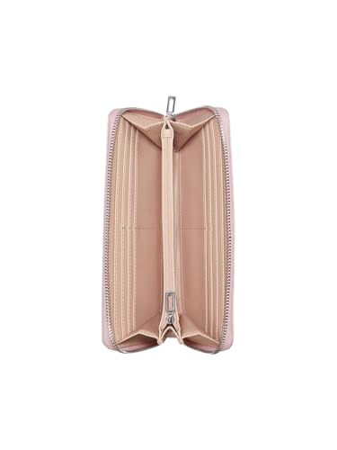 Image of Guess Rose Petal Textured Zipper Abbas Large Zip Around Wallet