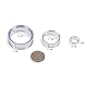 Perfeclan 10 Stück Acryl Transparent Display Ständer Ballhalter Acryl-Kugelständer Set für Golfball Baseball Kristallkugel Quarzglas Steinkugel Basis, 4.5 cm,Mittel