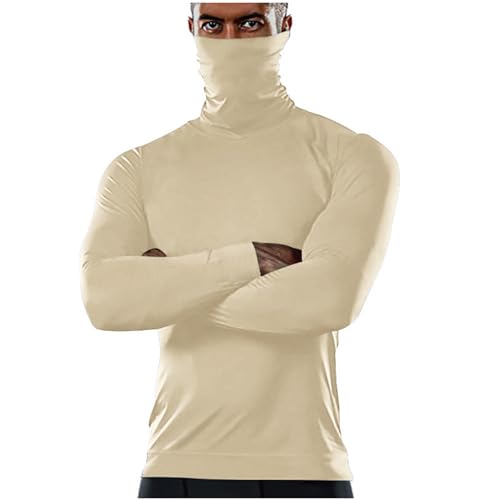 Men's Slim Fit Sweater Soft Turtleneck Long Sleeve Knitted Tops 2025 Fall Lightweight Casual Knit Pullover