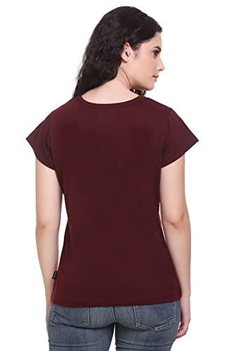 Image of GODFREY Women Round Neck Half Sleeve Cotton T Shirts