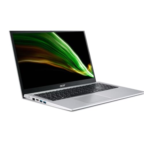 Image of acer Aspire Laptop, 15.6 inch FHD(1920x1080) LCD Display, Intel i5-1135G7, 12GB DDR4 RAM, 512GB PCIe SSD, Webcam, HDMI, RJ45, Wi-Fi 6, Windows 11 Home, Silver, TWE Mouse Pad