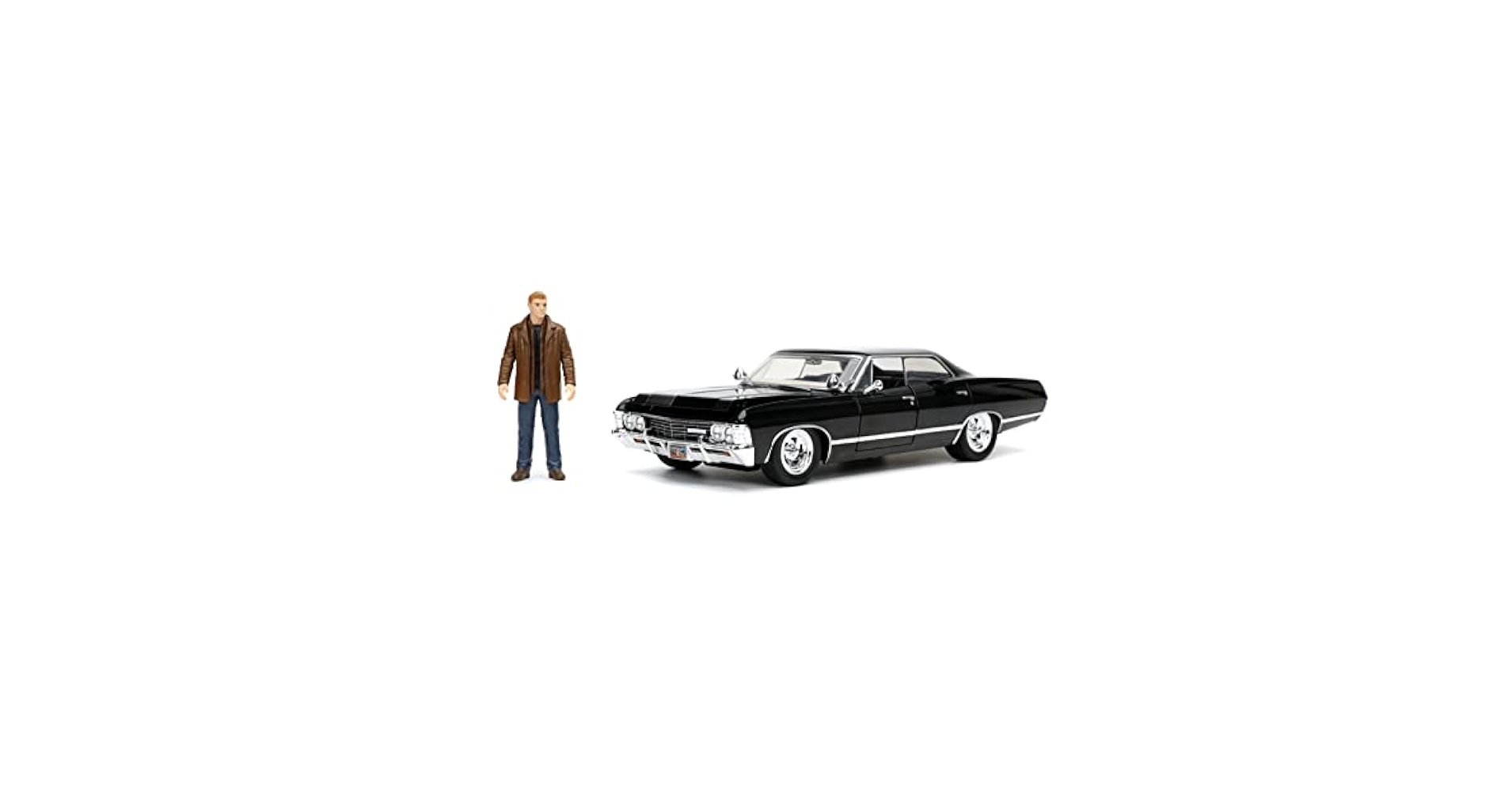 ミニカー 1:24 SUPERNATURAL 1967 CHEVY IMPALA Supernatural 1967 Chevy Impala w/Dean Winchester Figure 1:24