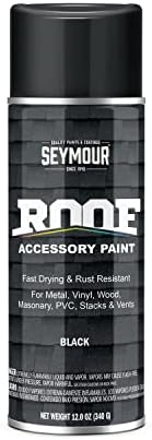 Seymour 16-1706 Roof Accessory Paint, Flat Black