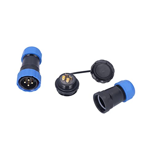 Conector Aviación SP28 Tipo Dock 45A Alta Corriente IP68 4 Pines