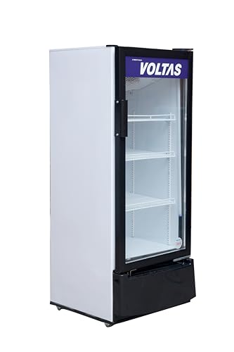 Image of Voltas 208 Liters Single Door Visi Cooler or Glass Door Commercial Refrigerator (VC GT 220 SD P Metallic FGLS)