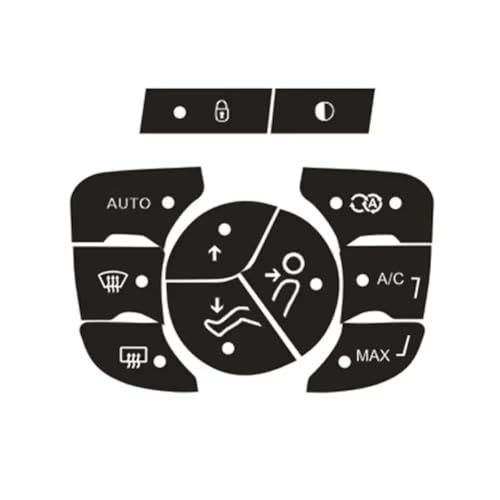Kit de réparation bouton climatisation Citroën C4 pour console usée