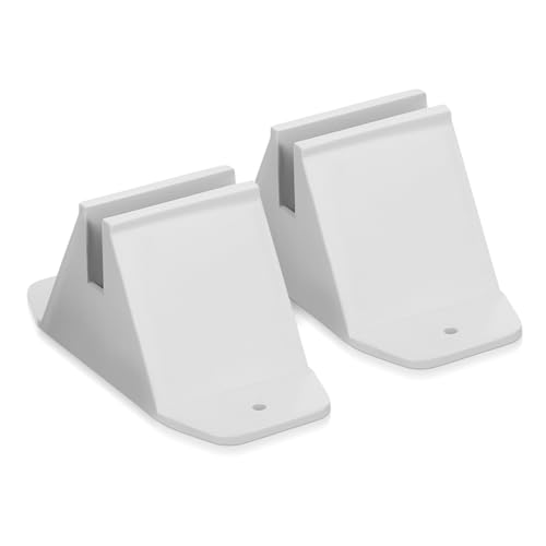 TOPBATHY 2 Piezas Base de la Pantalla Soportes Luces solares para cercas al Aire Libre Neto cerramientos Jardin plástico Valla Jardin Soporte para Valla de jardín Base de cercas el plastico