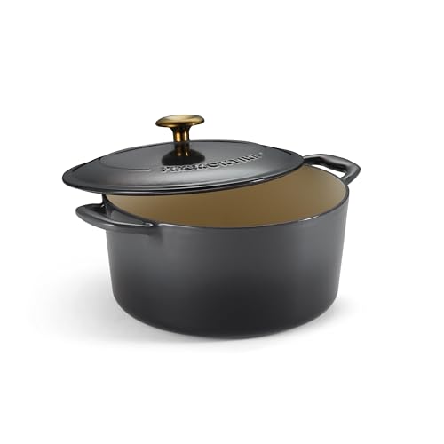 Image of Tramontina Bestow Enameled Cast Iron 5.5-Qt Round Dutch Oven Pot with Lid