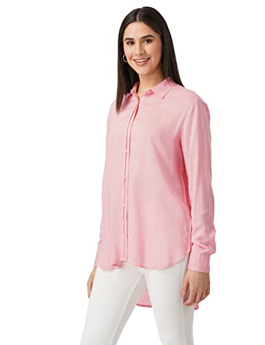 Image of FYLTR Women's Full Sleeves Casual Collar Regular Fit Top -Lightweight, Soft Handfeel