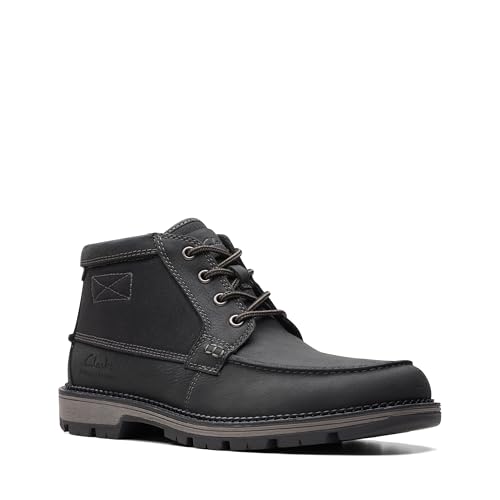 Clarks Men's Maplewalk Moc Oxford Boot, Black Combi, 8