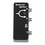 【Configuration polyvalente à double ampère】 : la pédale de guitare diviseur tamponnée permet un routage flexible pour envoyer du signal à un accordeur externe tout en exécutant une configuration à double amplificateur, ce qui fait de cet appareil en métal un outil parfait pour les guitaristes ayant besoin de chaînes de pédales complexes ou de destinations de sortie multiples sur scène