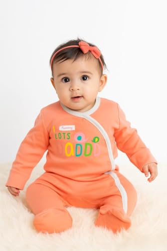 Image of Unisex Baby Footed Sleepsuits | Long Sleeve Footed Sleepsuits | Baby Rompers Cotton Sleeveless| Long Sleeve Bodysuits