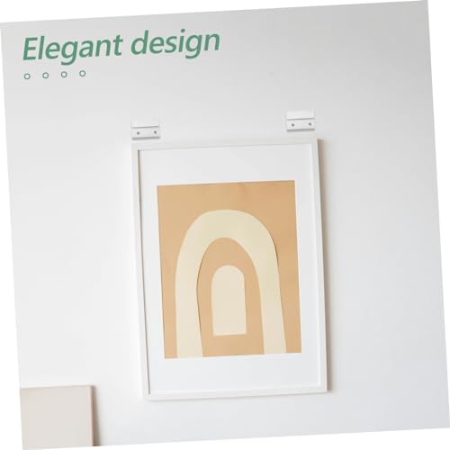 Image of 4pcs Frame Hooks Elegant Picture Hangers for Wall Decor Heavy-Duty Hardware for Easy Picture Hanging for Apartment Aesthetic and Space-Saving