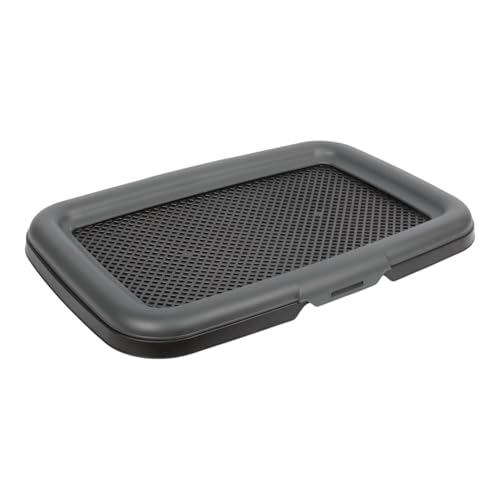 Puppy Dog Litter Training Tray. Pet Pee Pad Holder. Portable. Indoor Dog Toilet Training Pad Tray. (Anthracite)