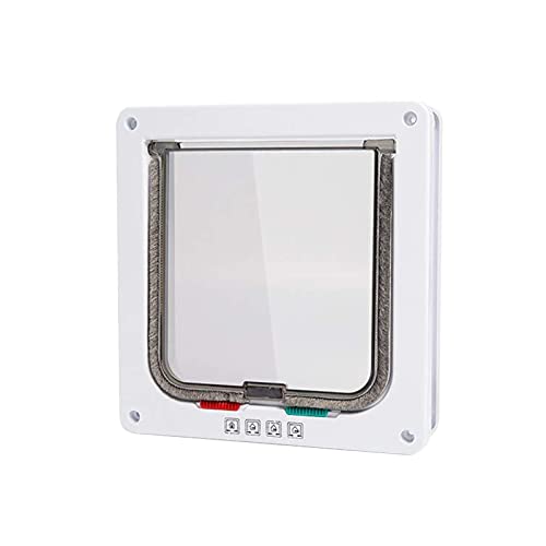 IEUDNS Pet Door Tunnel Corridor with Lock Easy Install Cat and Dog Doors for, White