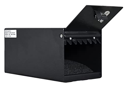 Protex Drop Box Safe (SDB-101) - Preto, para dinheiro, cheques e envelopes, defletor com dentes de s