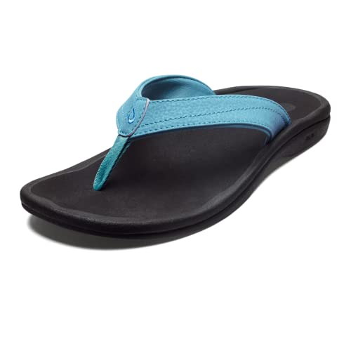 Image of OLUKAI Ohana Women's Sandals, Water Resistant Flip Flops with Arch Support, Lightweight Comfort for Beach & Travel, Enhanced Traction for Wet Surfaces