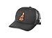 Branded Bills New Hampshire 9 Curved Trucker, Black/Black