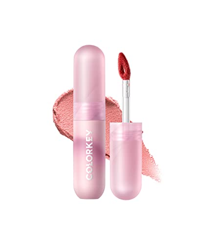 Colorkey Velvety Mousse Fluffy Lip Mud (P101 All For Nude), Matte Lipstick Long Lasting Smooth Velvet Lip Stains Lip Tint Beauty Lips Makeup | Mud Texture, Sunset Warm Colors #TOP11