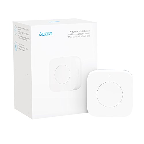 Aqara Wireless Mini Switch, REQUIRES AQARA HUB, Zigbee Connection, Versatile 3-way Control Button for Smart Home Devices, Compatible with Apple HomeKit