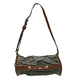 Xptieeck Camping im Freien UmhäNgetasche Tasche Aus Segeltuch Rindsleder Retro LäSsige Tasche Externe Tasche Zur Aufbewahrung Multifunktionale Tasche Aus Segeltuch A