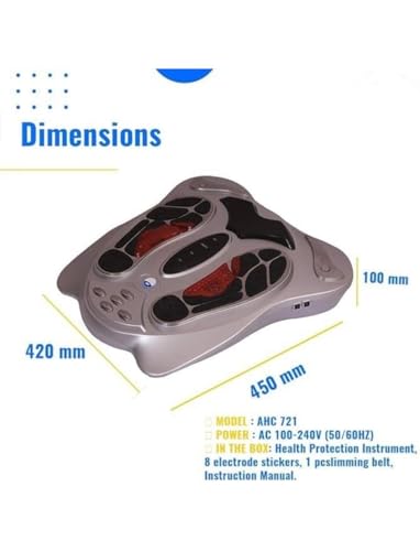 Image of ALS Electric Health Protection Machine with Acupressure for Foot and Sole Therapy for Blood Circulation Leg Pain Vericose Veins Electromagnetic Wave, for Pain Relief Infrared Therapy